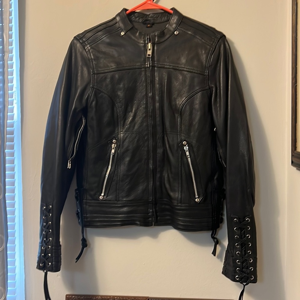Leather Motorcycle Jacket. - NWOT